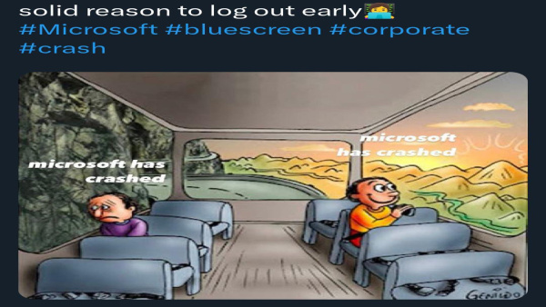 microsoft issue today see funny hilarious memes viral videos on crowdstrike or window down