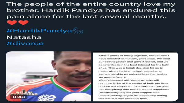 Hardik Pandya Natasa Stankovic divorce see how social media reacts on the couples separation