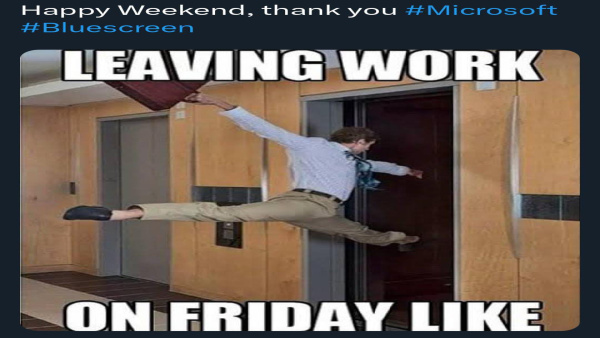 microsoft issue today see funny hilarious memes viral videos on crowdstrike or window down