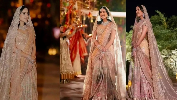 Anant Ambani s Bride To Be Radhika Merchant Will Wear 1 5 KG Gold Banarasi Saree