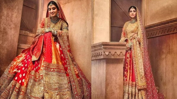 Radhika Merchant s vidai look in sindoori red lehenga has real gold work