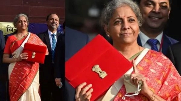 Finance Minister Nirmala Sitharaman Saree Look In India
