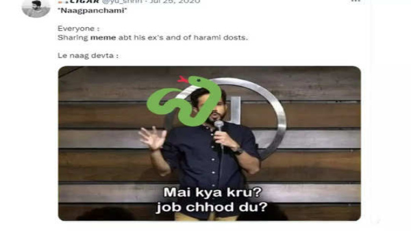 Nag Panchami 2024 funny status Viral Chutkule Jokes Messages Memes Social Media captions