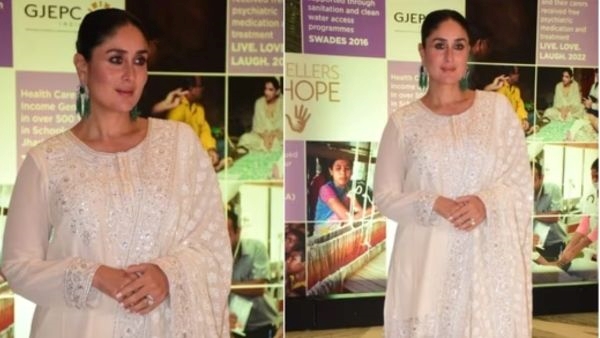 Kareena Kapoor Khan Look Elegant In Ivory Suit