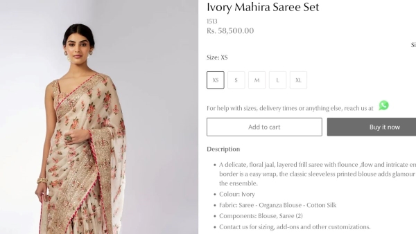 Olympic Medalist Manu Bhaker Dazzles in Ivory Saree