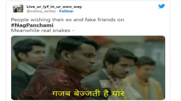 Nag Panchami 2024 funny status Viral Chutkule Jokes Messages Memes Social Media captions