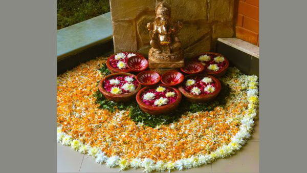 Easy And Beautiful Eco Friendly and Organic Ganpati Rangoli Ideas