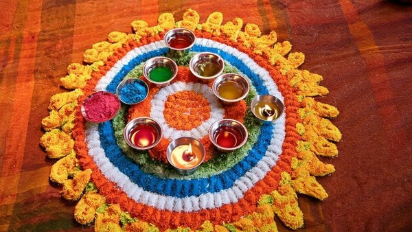 Simple Diwali Rangoli Designs