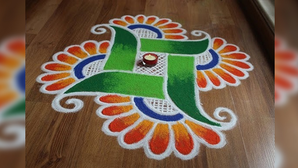 Easy and Simple Rangoli Design For Dhanteras 2024