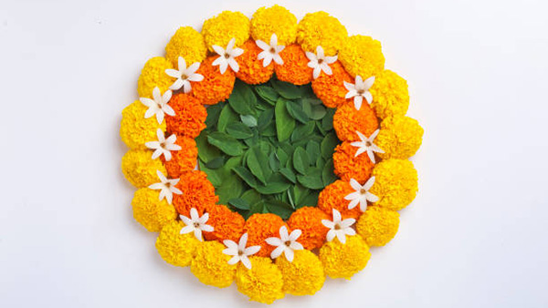 flower rangoli designs for diwali