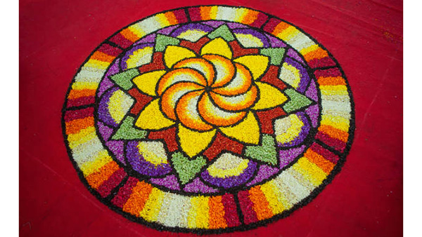 flower rangoli designs for diwali