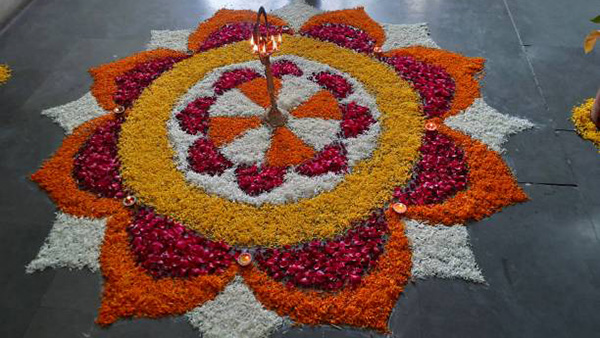 flower rangoli designs for diwali