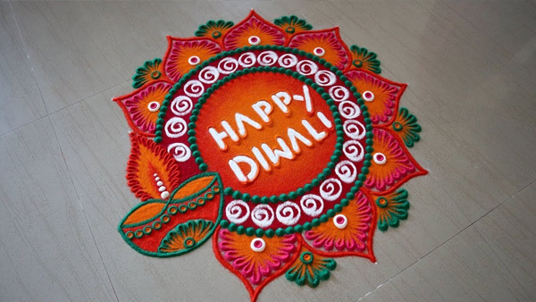Simple Diwali Rangoli Designs