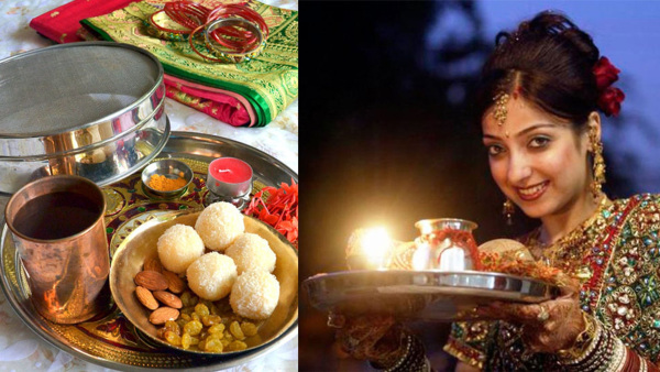 Karwa Chauth 2024 Puja Samagri karva chauth thali and sargi items list in hindi