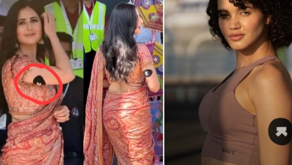 katrina kaif wearing diabetic black patch in arm