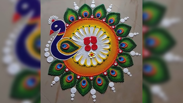Simple Diwali Rangoli Designs