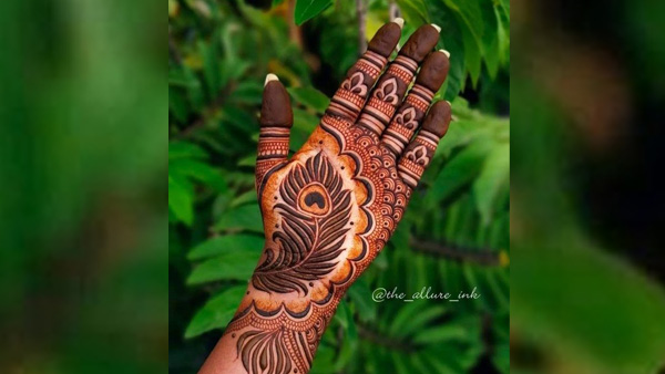 karwa chauth modern mehndi design 2024