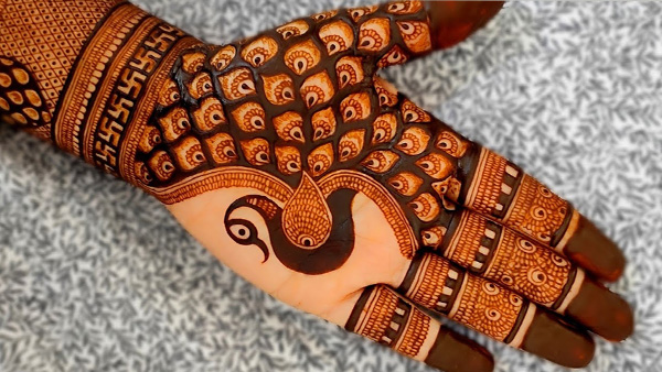 karwa chauth modern mehndi design 2024