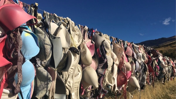 Women Make Wishes By Hanging Undergarments In New Zealand Central Otago Cardona