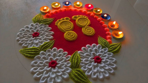 Tulsi Vivah Rangoli Designs