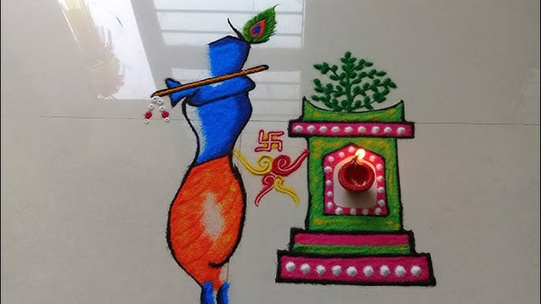 Tulsi Vivah Rangoli Designs