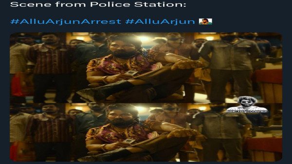 Allu Arjun Arrest Memes See Viral Memes Funny Post of Inspector Shekhawat from Pushpa Movie