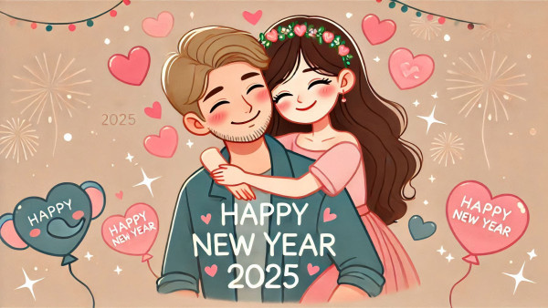 Happy New Year 2025 Wishes For Love Gf Bf Messages Quotes Sms Facebook Whatsapp Status in hindi
