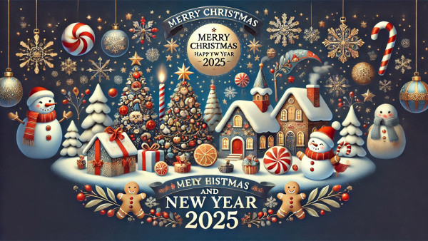 Merry Christmas and Happy New Year 2025 Wishes Quotes Messages FB Whatsapp Status Insta Captions in Hindi