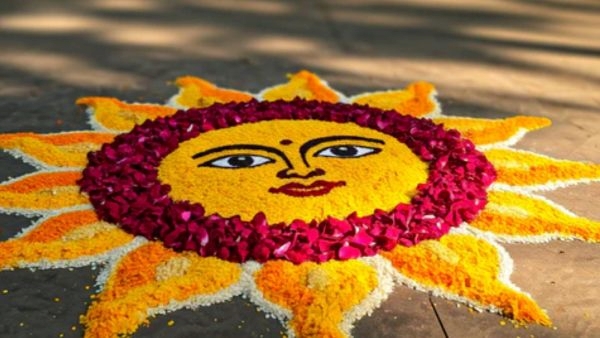 Easy and Simple Makar Sankranti Rangoli Designs