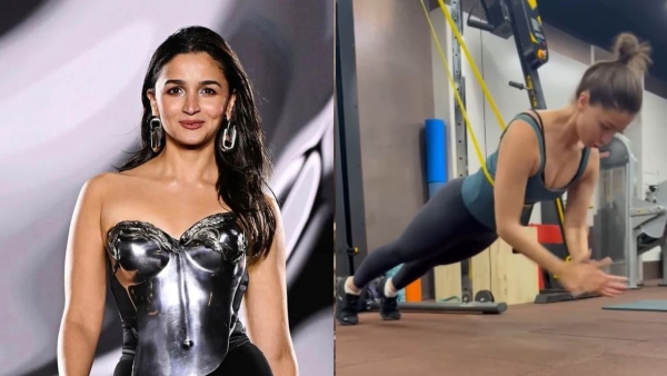 Alia Bhatt Aces Clapping Push-Ups Exercise
