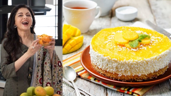 Eggless Mango Cake