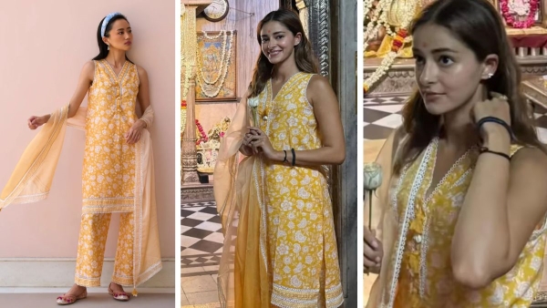 Ananya Panday s Simple Elegant Yellow Kurta Look Is a Great Pick for Raksha Bandhan