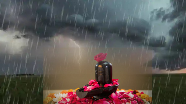 Rudrabhishek With Rain water In Sawan Shivratri