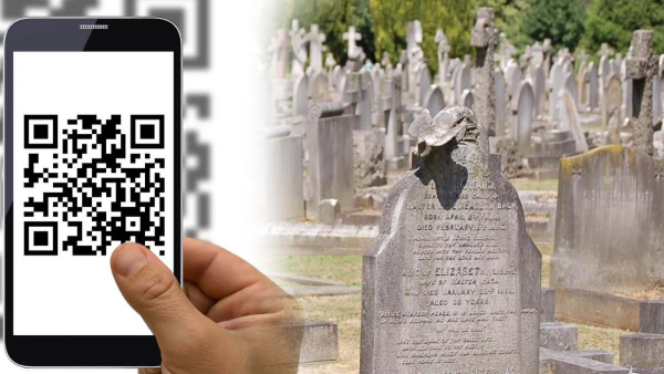graveyard qr code viral video