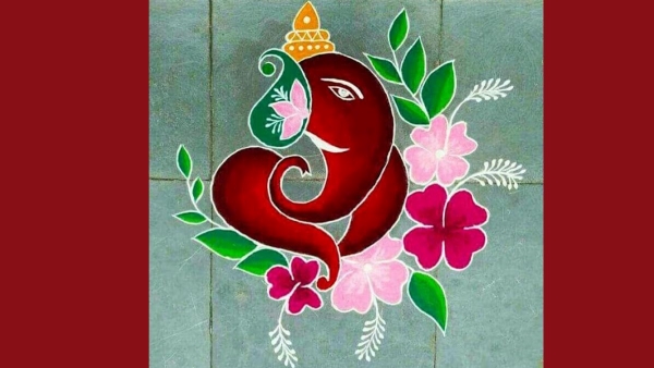 Ganesh Chaturthi 2025 Rangoli Design