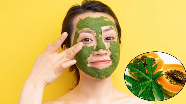 Papaya leaf for skin glow
