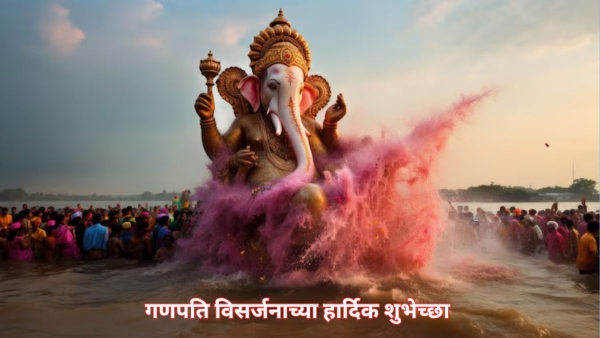 Ganpati Visarjan 2025 Wishes in Marathi