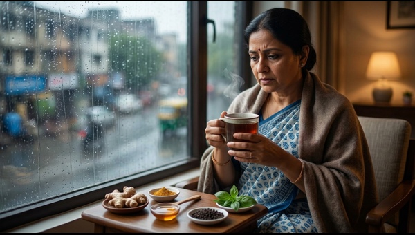 Delhi-NCR Rain Health Tips: Effective Home Remedies for Seasonal Flu and Sore Throat