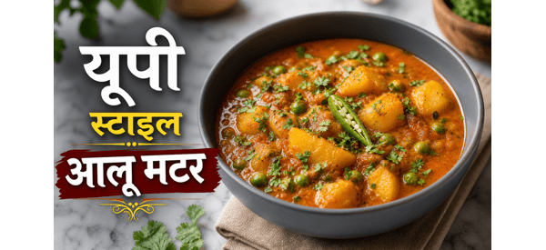 यूपी विलेज स्टाइल आलू मटर की स्वादिष्ट सब्जी