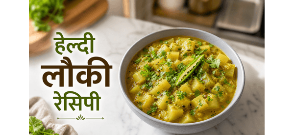 स्वादिष्ट और सेहतमंद लौकी की सब्जी की तैयार डिश