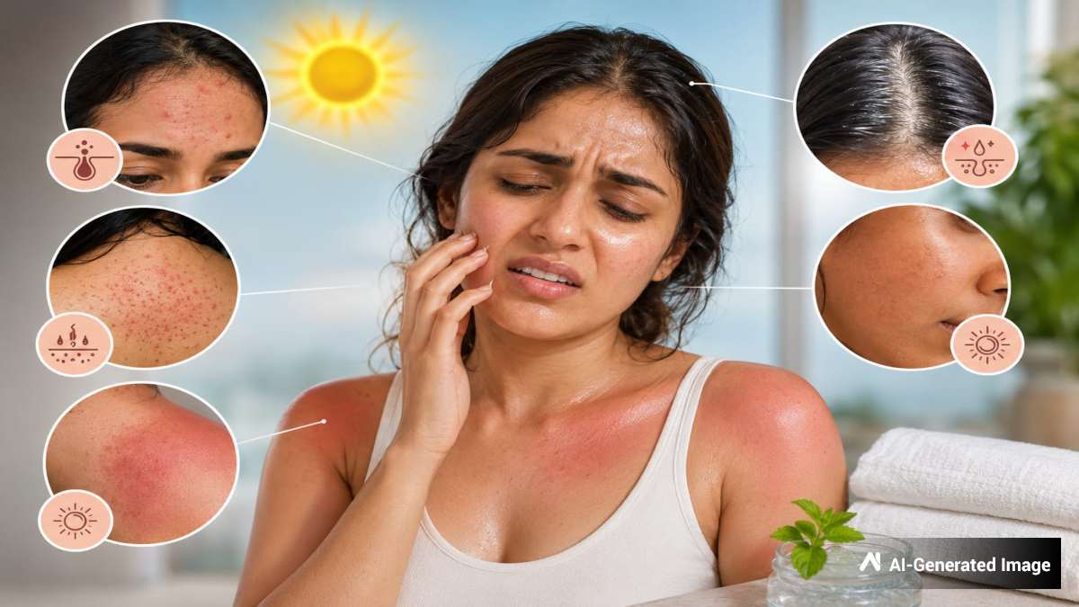 गर्मियों में पसीने से होने वाली 5 कॉमन स्किन प्रॉब्लम्स, एक्सपर्ट से जानें इन समस्याओं से बचने के घरेलू उपाय