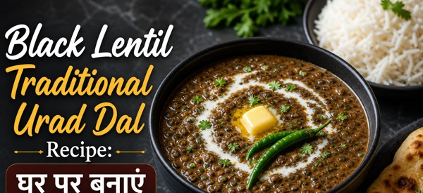 स्वादिष्ट और गाढ़ी उड़द दाल की तैयार डिश