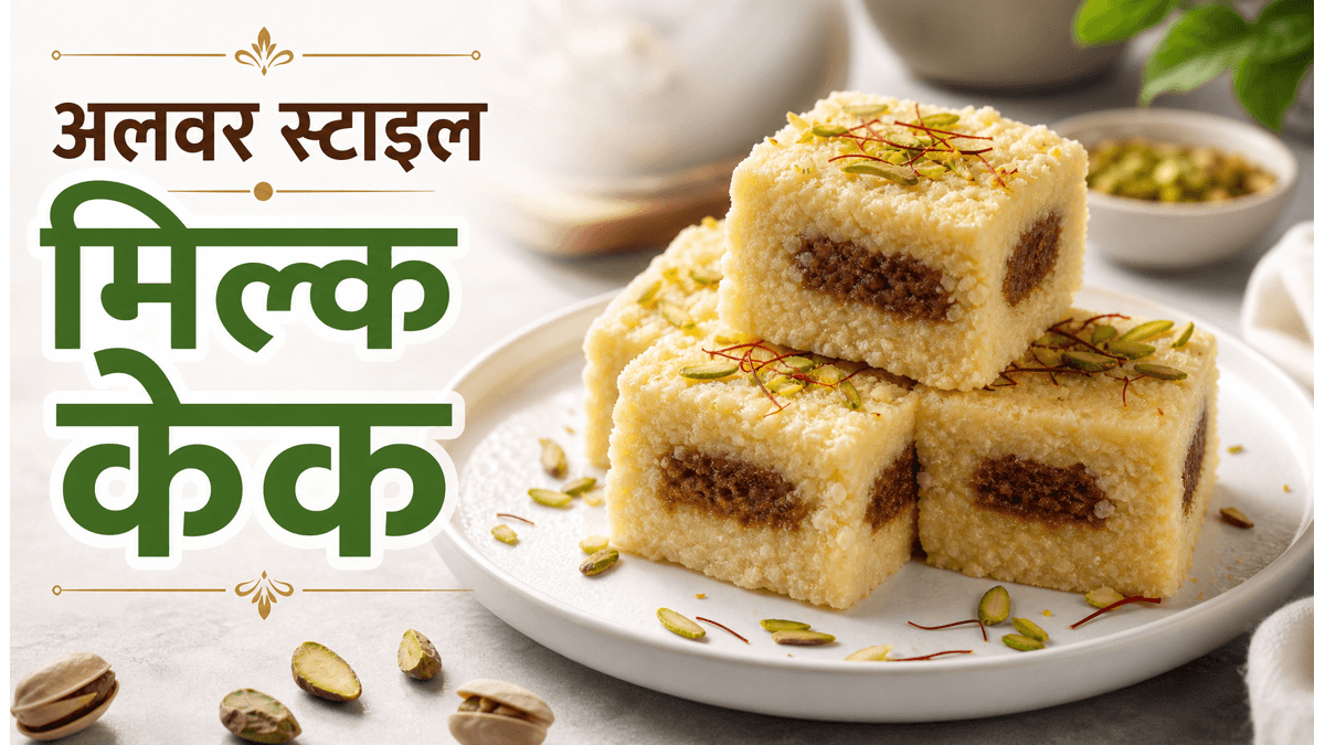 Alwar Style Dessert Milk Cake Recipe: घर पर बनाएं हलवाई जैसा दानेदार और स्वादिष्ट मिल्क केक