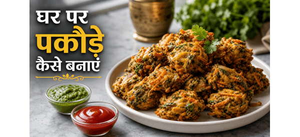 कुरकुरे और चटपटे मिक्स्ड वेज पकौड़े की तैयार डिश