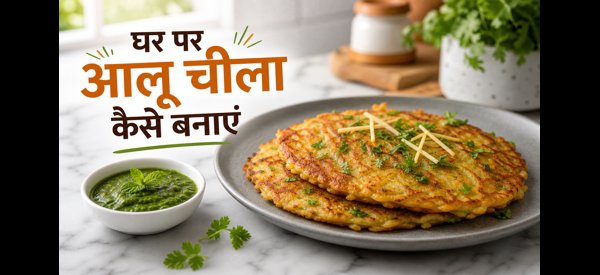 कुरकुरा आलू चीला की तैयार डिश कुरकुरा आलू चीला की तैयार डिश