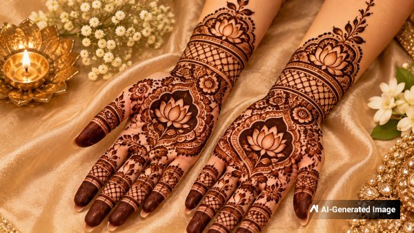 Lotus Mehndi Design Lotus Mehndi Design