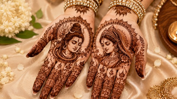 Shiv Parvati Mehndi Design Shiv Parvati Mehndi Design