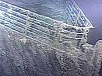 Titanic under water