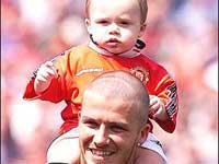 Beckham with his son Brooklyn
