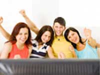 Watching television Watching television